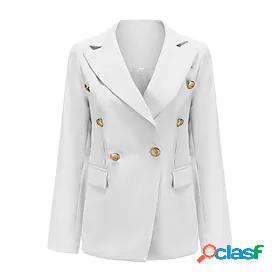 Womens Blazer with Pockets Contemporary Elegant Daily Wear