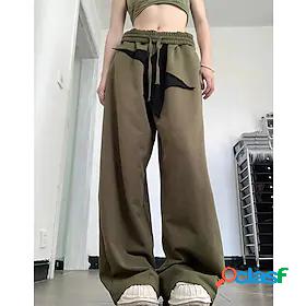 Womens Culottes Wide Leg Sweatpants Trousers Casual / Sporty