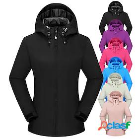 Womens Hoodie Jacket Waterproof Hiking Jacket Hiking