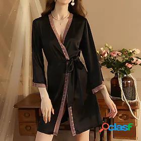 Womens Pajamas Robes Gown Bathrobes Comfort Color Combo Ice