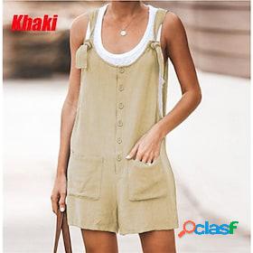 Womens Pants Overalls Trousers Cotton Blend Fashion