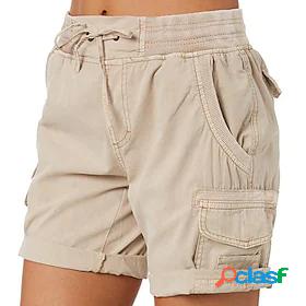 Womens Shorts Slacks Trousers Cotton Blend Casual / Sporty