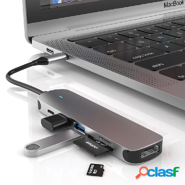 Zona Meccanica BX6H 6 in 1 Hub USB-C Docking Station con 4K