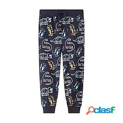 bambini ragazzi pantaloni dinosauro blu autunno inverno