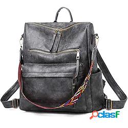 borsa zaino donna zaino vintage in pelle lavata borsa a