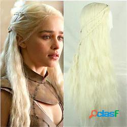 casa del drago daenerys targaryen parrucca sintetica ricci