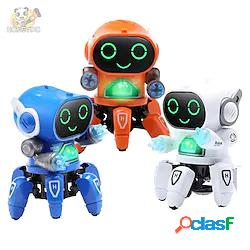 danza robot elettrico pet giocattoli musicali brillanti 6