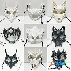 giapponese anime drago dio scheletro mezza maschera cosplay
