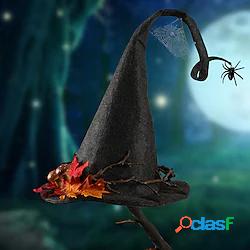 halloween nero maledizione cappello da strega mago cosplay