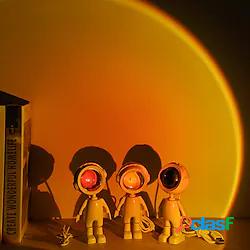 lampada del proiettore del tramonto astronauta modellazione