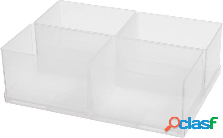 raaco 80 4xBA7-1 Inserto per valigetta porta minuteria (L x
