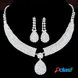 1 set Set di gioielli Orecchini a goccia For Per donna