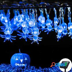 50 led luci solari della stringa del ragno di halloween