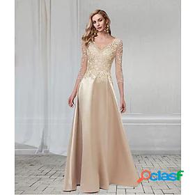 A-Line Evening Dresses Elegant Dress Floor Length Wedding