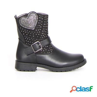 ASSO Stivaletto bambina con strass - nero