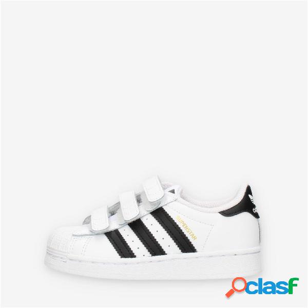Adidas Superstar CF C Sneakers da bimbo/a bianche e nere