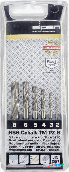 Alpen 100906100 HSS-E Kit punte a spirale da metallo 6 parti