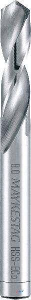 Alpen 92100200100 HSS-E Punta a spirale per metallo 2 mm