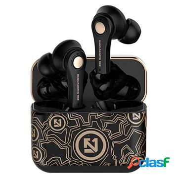 Auricolari TS-100 Graffiti TWS con Bluetooth 5.0 - Nero /