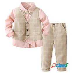 Bambino (1-4 anni) Da ragazzo Camicia e pantaloni Completo 3