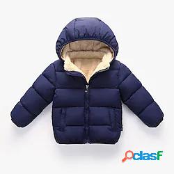 Bambino Da ragazzo Cappotto Manica lunga Nero Blu turchese