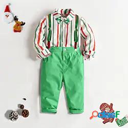 Bambino Da ragazzo Natale Camicia e pantaloni Completo 2