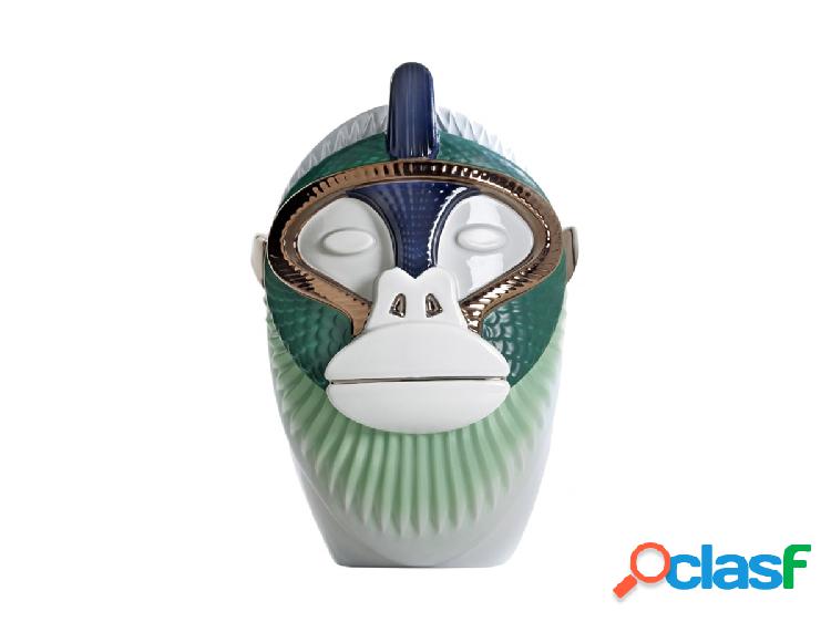 Bosa Primates Kandti Vaso - Grigio Chiaro Verde Oro