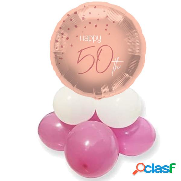 CENTROTAVOLA PALLONCINI 50 ANNI ELEGANT LUSH