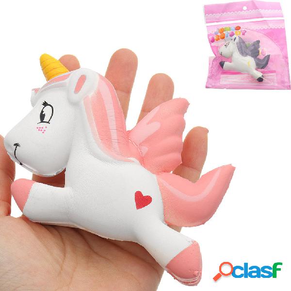 Cartoon Pegasus Squishy 11 * 7.5 * 3CM Lento aumento con