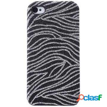 Custodia Glitter Njord per iPhone 4 / 4S - Argento