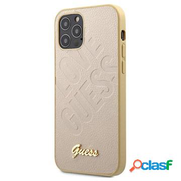 Custodia ibrida Guess Iridescent Love per iPhone 12 Pro Max