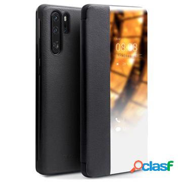Custodia in pelle Qialino Smart View per Huawei P30 Pro -