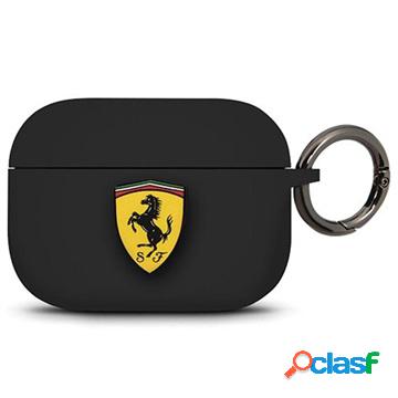 Custodia in silicone Scuderia Ferrari AirPods Pro - Nera