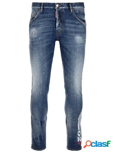 DSQUARED2 JEANS UOMO S74LB0869S30664470 ALTRI MATERIALI BLU