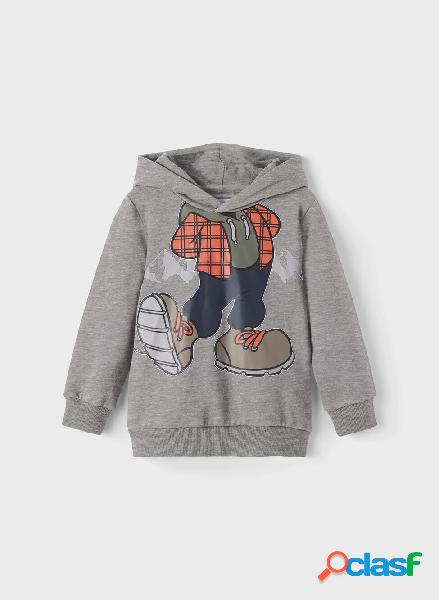 FELPA AKBA CON CAPPUCCIO MICKEY BAMBINO