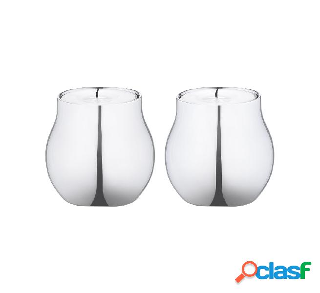 Georg Jensen Cafu set da 2 Portacandela