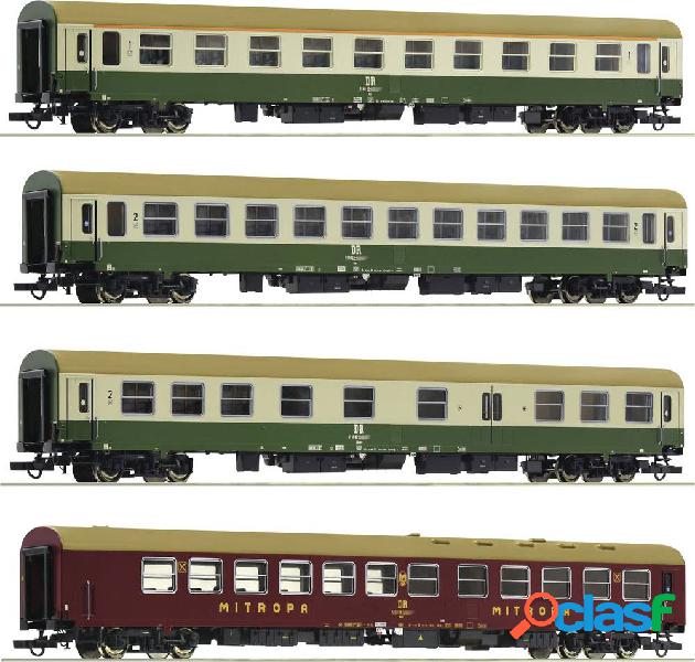 H0 kit 4 pz. 2: Vagone treno da viaggio D 375 Vindobona