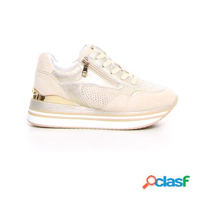 INBLU Sneaker con platform - platino