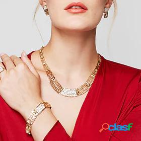 Jewelry Set Statement Necklace For Cubic Zirconia Womens