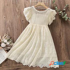 Kids Little Girls Dress Plain School Daily A Line Dress