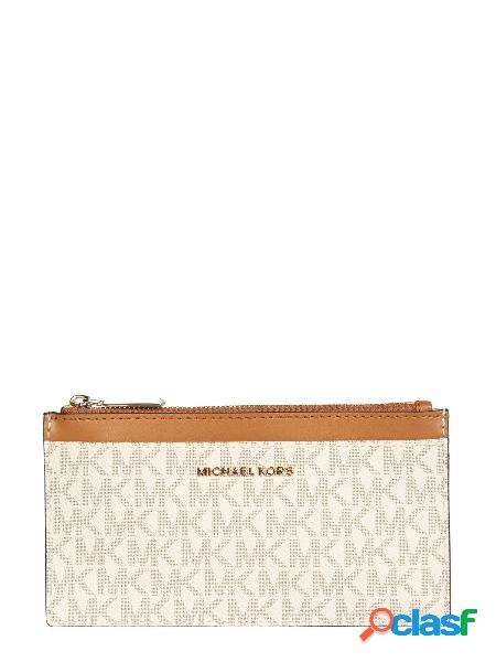 MICHAEL KORS PORTAFOGLIO DONNA 34F9GF6D9B149 TESSUTO BIANCO