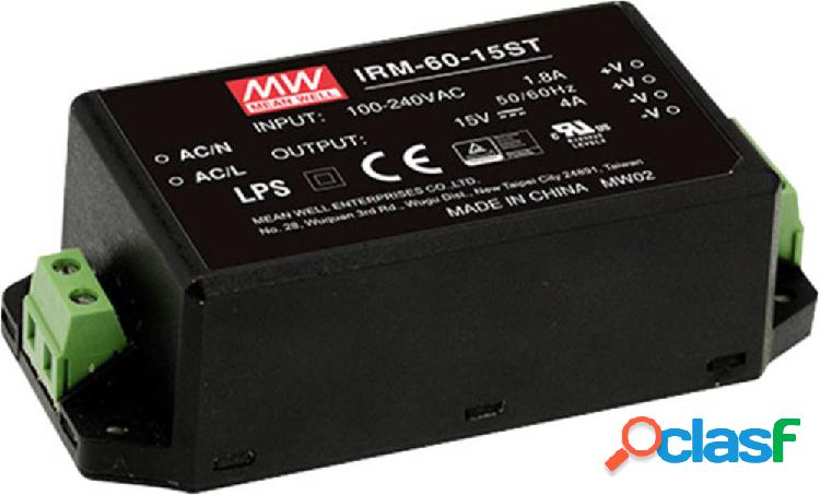 Mean Well IRM-60-48ST Alimentatore da circuito stampato AC /