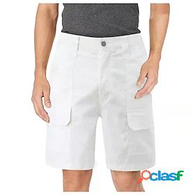 Mens Cargo Shorts Shorts Work Shorts Pants Solid Color