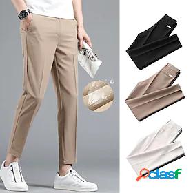 Mens Dress Pants Chinos Trousers Tapered pants Pants Solid