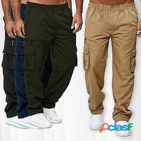 Mens Straight Tactical Cargo Trousers Pants Animal Elastic