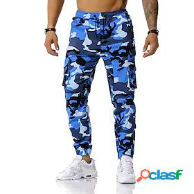 Mens Tactical Cargo Trousers Pants Camouflage Full Length