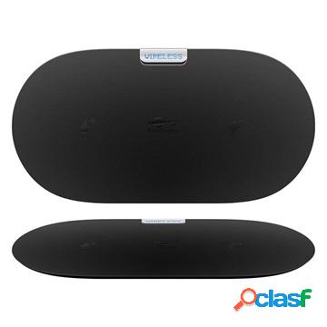 Pad di ricarica wireless Dual Fast Qi di Goobay - 10W - Nero
