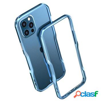 Paraurti in metallo Luphie per iPhone 12/12 Pro - blu