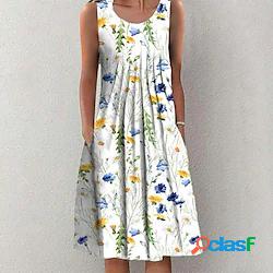 Per donna Abito linea A Abito in maglia Vestito longuette