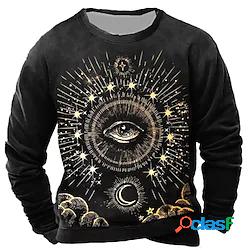 Per uomo Unisex Felpa Maglione MOON Stampe astratte Stelle